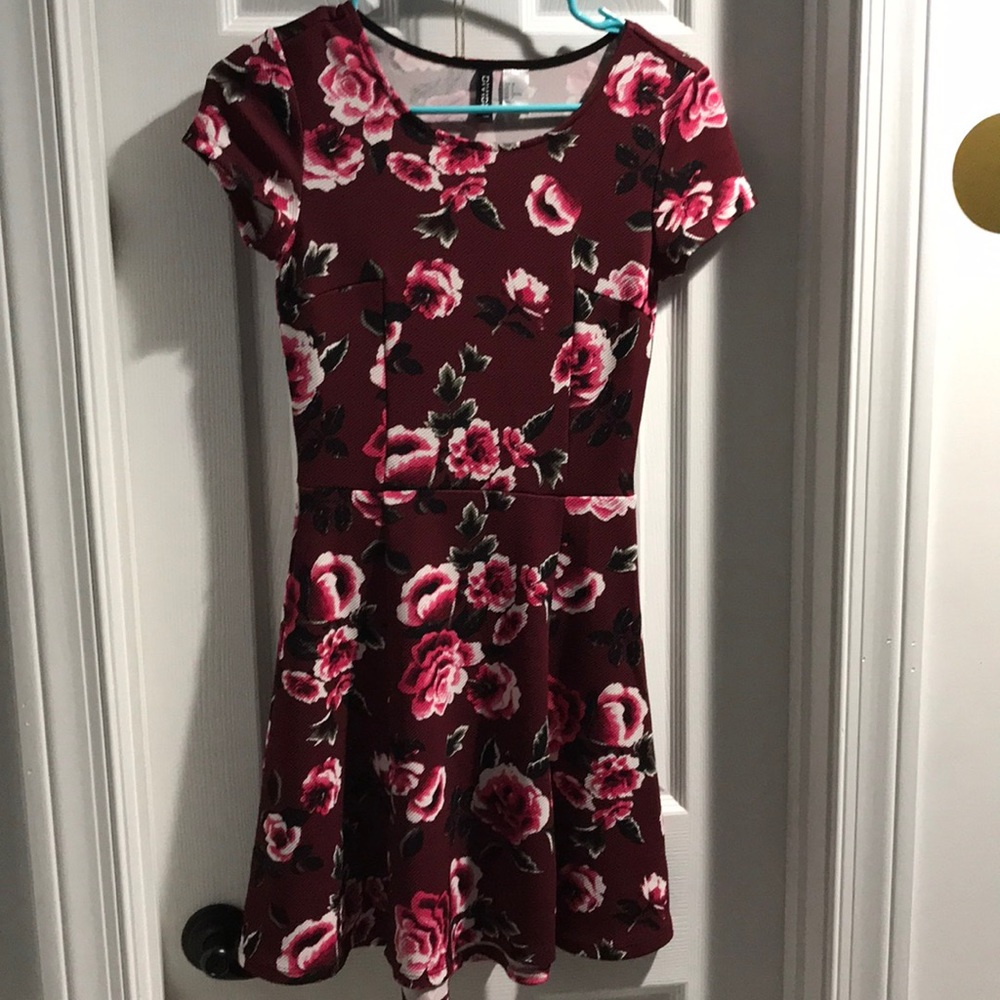 Flower skater dress